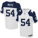 Hommes Nike Dallas Cowboys # 54 Randy Blanc élite blanche Throwback alternent NFL Maillot Magasin