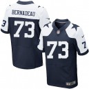 Men Nike Dallas Cowboys &73 Mackenzy Bernadeau Elite Navy Blue Throwback Alternate NFL Jersey