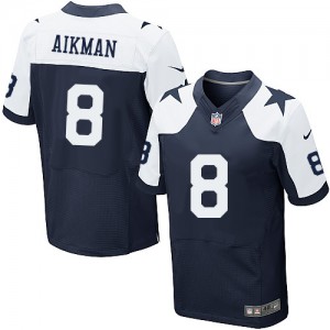 Hommes Nike Dallas Cowboys # 8 Troy Aikman Élite bleu marine Throwback alternent NFL Maillot Magasin Hommes Nike Dallas Cowboys # 8 Troy Aikman Élite bleu marine Throwback alternent NFL Maillot Magasin