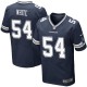 Hommes Nike Dallas Cowboys # 54 Randy Blanc Élite bleu marine équipe NFL Maillot Magasin de couleur