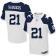 Hommes Nike Dallas Cowboys # 21 Deion Sanders Throwback blanc élite remplaçant NFL Maillot Magasin