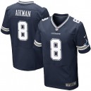 Men Nike Dallas Cowboys &8 Troy Aikman Elite Navy Blue Team Color NFL Jersey