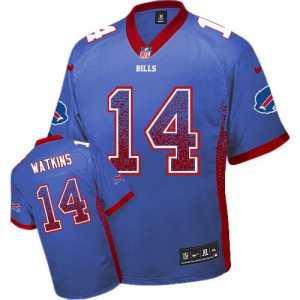 Hommes Nike Bills de Buffalo # 14 Sammy Watkins élite Royal Bleu Drift mode NFL Maillot Magasin