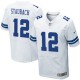 Men Nike Dallas Cowboys &12 Roger Staubach Elite White NFL Jersey