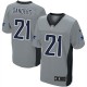 Men Nike Dallas Cowboys &21 Deion Sanders Elite Grey Shadow NFL Jersey