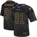 Men Nike Baltimore Ravens &91 Courtney Upshaw Elite Lights Out Black NFL Jersey