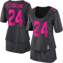 Women Nike Dallas Cowboys &24 Morris Claiborne Elite Dark Grey Breast Cancer Awareness NFL Jersey