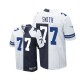 Men Nike Dallas Cowboys &77 Tyron Smith Elite Road/Throwback Two Tone NFL Jersey