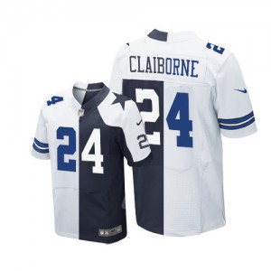 Hommes Nike Dallas Cowboys # 24 Morris Claiborne élite route/Throwback deux tonnes NFL Maillot Magasin Hommes Nike Dallas Cowboys # 24 Morris Claiborne élite route/Throwback deux tonnes NFL Maillot Magasin