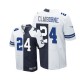 Men Nike Dallas Cowboys &24 Morris Claiborne Elite Road/Throwback Two Tone NFL Jersey