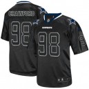 Men Nike Dallas Cowboys &98 Tyrone Crawford Elite Lights Out Black NFL Jersey