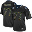 Men Nike Dallas Cowboys &77 Tyron Smith Elite Black Camo Fashion NFL Jersey