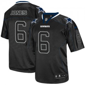 Hommes Nike Dallas Cowboys # 6 Chris Jones élite Lights Out noir NFL Maillot Magasin