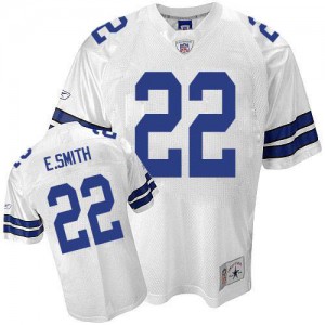 Reebok Dallas Cowboys # 22 Emmitt Smith premier ministre EQT blanc légende Throwback NFL Maillot Magasin