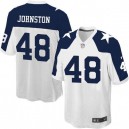 Youth Nike Dallas Cowboys &48 Daryl Johnston Elite White Throwback Alternate NFL Jersey