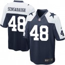 Youth Nike Dallas Cowboys &48 Daryl Johnston Elite Navy Blue Throwback Alternate NFL Jersey
