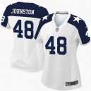Women Nike Dallas Cowboys &48 Daryl Johnston Elite White Throwback Alternate NFL Jersey