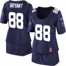 Women Nike Dallas Cowboys &88 Dez Bryant Elite Navy Blue Breast Cancer Awareness NFL Jersey