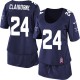 Women Nike Dallas Cowboys &24 Morris Claiborne Elite Navy Blue Breast Cancer Awareness NFL Jersey
