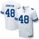 Men Nike Dallas Cowboys &48 Daryl Johnston Elite White NFL Jersey