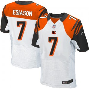 Hommes Nike Cincinnati Bengals # 7 Boomer Esiason Élite blanc NFL Maillot Magasin