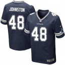 Men Nike Dallas Cowboys &48 Daryl Johnston Elite Navy Blue Team Color NFL Jersey