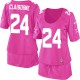 Women Nike Dallas Cowboys &24 Morris Claiborne Elite Pink Breast Cancer Awareness NFL Jersey