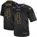 Men Nike Baltimore Ravens &4 Sam Koch Elite Lights Out Black NFL Jersey