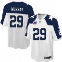 Youth Nike Dallas Cowboys &29 DeMarco Murray Elite White Throwback Alternate C Patch NFL Jersey
