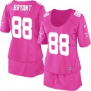 Women Nike Dallas Cowboys &88 Dez Bryant Elite Pink Breast Cancer Awareness NFL Jersey