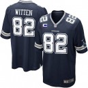 Youth Nike Dallas Cowboys &82 Jason Witten Elite Navy Blue Team Color C Patch NFL Jersey