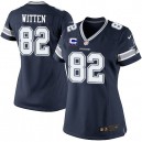 Women Nike Dallas Cowboys &82 Jason Witten Elite Navy Blue Team Color C Patch NFL Jersey
