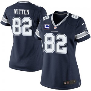Femmes Nike Dallas Cowboys # 82 Jason Witten élite bleu marine équipe couleur C Patch NFL Maillot Magasin