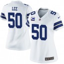 Women Nike Dallas Cowboys &50 Sean Lee Elite White C Patch NFL Jersey