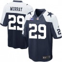 Youth Nike Dallas Cowboys &29 DeMarco Murray Elite Navy Blue Throwback Alternate C Patch NFL Jersey