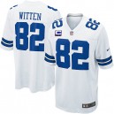 Youth Nike Dallas Cowboys &82 Jason Witten Elite White C Patch NFL Jersey