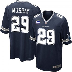 Jeunes Cowboys de Dallas Nike # 29 DeMarco Murray élite équipe bleu marine couleur C Patch NFL Maillot Magasin
