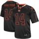 Men Nike Cincinnati Bengals &14 Andy Dalton Elite Lights Out Black NFL Jersey