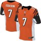 Men Nike Cincinnati Bengals &7 Boomer Esiason Elite Orange Alternate NFL Jersey