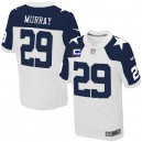 Men Nike Dallas Cowboys &29 DeMarco Murray Elite White Throwback Alternate C Patch NFL Jersey