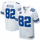 Men Nike Dallas Cowboys &82 Jason Witten Elite White C Patch NFL Jersey