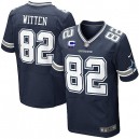 Men Nike Dallas Cowboys &82 Jason Witten Elite Navy Blue Team Color C Patch NFL Jersey