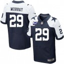 Men Nike Dallas Cowboys &29 DeMarco Murray Elite Navy Blue Throwback Alternate C Patch NFL Jersey