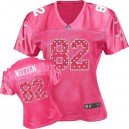 Women Nike Dallas Cowboys &82 Jason Witten Elite Pink Sweetheart NFL Jersey