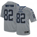 Men Nike Dallas Cowboys &82 Jason Witten Elite Lights Out Grey NFL Jersey