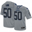 Men Nike Dallas Cowboys &50 Sean Lee Elite Lights Out Grey NFL Jersey