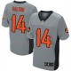 Men Nike Cincinnati Bengals &14 Andy Dalton Elite Grey Shadow NFL Jersey