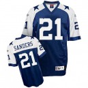 Reebok Dallas Cowboys &21 Deion Sanders Blue Thanksgiving Replica Throwback NFL Jersey