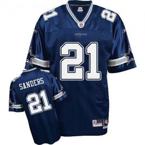 Reebok Dallas Cowboys # 21 Deion Sanders Bleu équipe couleur Replica Throwback NFL Maillot Magasin Reebok Dallas Cowboys # 21 Deion Sanders Bleu équipe couleur Replica Throwback NFL Maillot Magasin