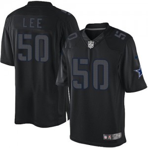 Jeunes Cowboys de Dallas Nike # 50 Sean Lee Élite Noir Impact NFL Maillot Magasin